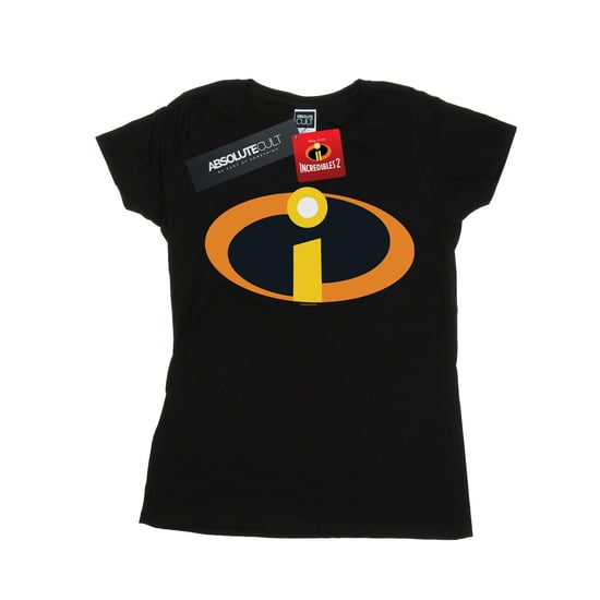Disney Womens/Ladies The Incredibles Costume Logo Cotton T-Shirt (Black) - Image 1