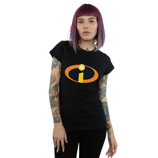 Disney Womens/Ladies The Incredibles Costume Logo Cotton T-Shirt (Black) - Image 2