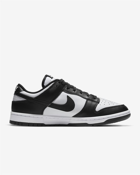 Nike Dunk Low Retro Trainers White/Black - Image 3