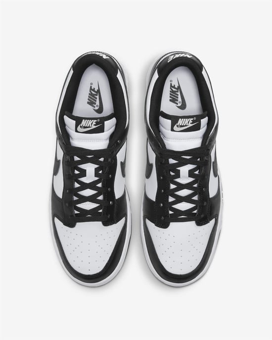 Nike Dunk Low Retro Trainers White/Black - Image 4