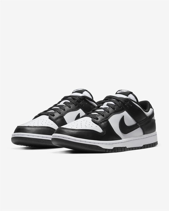 Nike Dunk Low Retro Trainers White/Black - Image 5