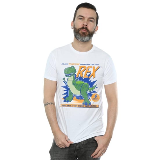 Disney Mens Toy Story 4 Rex Terrifying Dinosaur T-Shirt (White) - Image 3