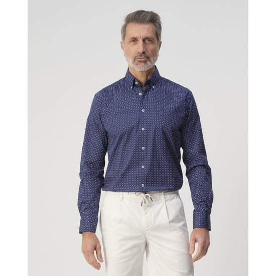 Campbell Casual overhemd donker - Image 1