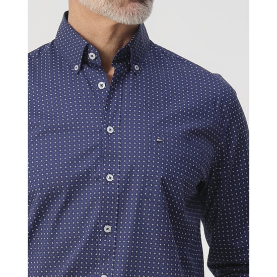 Campbell Casual overhemd donker - Image 3