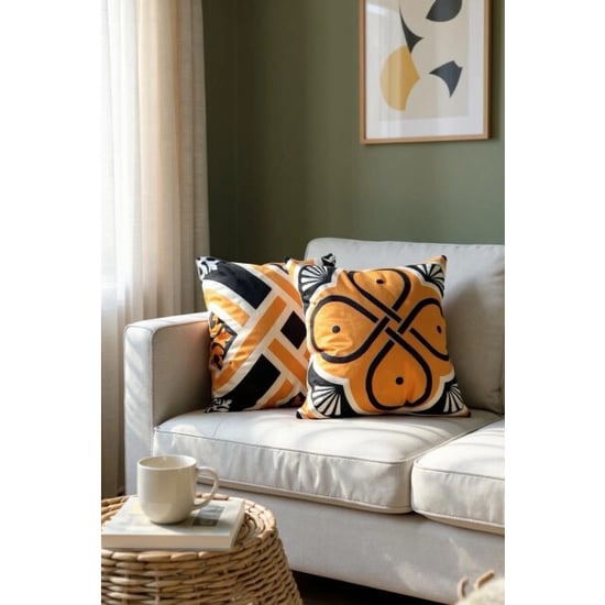 Gek op kussens! Sierkussen ornament tile #5 | 45 x 45 cm | katoen/polyester - Image 2