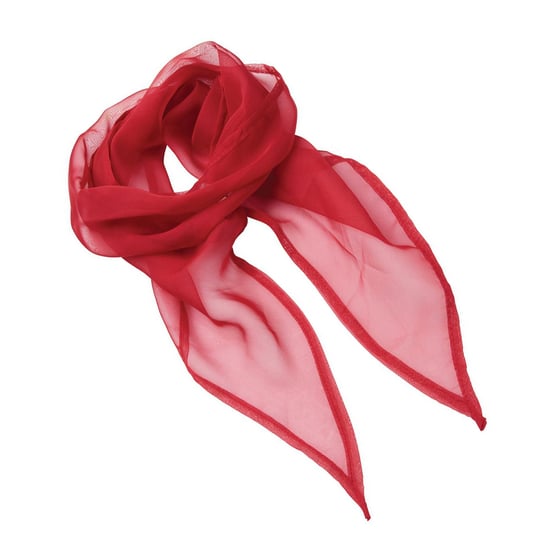Premier Womens/Ladies Chiffon Scarf (Red) - Image 2