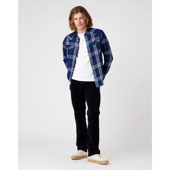 Wrangler Western shirt dark indigo regular fit - Image 5