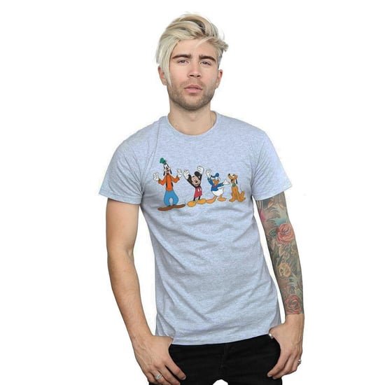 Disney Mens Mickey Mouse Friends T-Shirt (Sports Grey) - Image 3