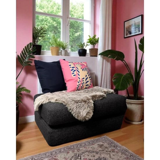 Gek op kussens! Pink cat | 45 x 45 cm | kussenhoes | katoen/linnen - Image 2