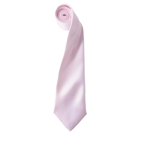 Premier Colours Collection Satin Tie (Pink) - Image 1
