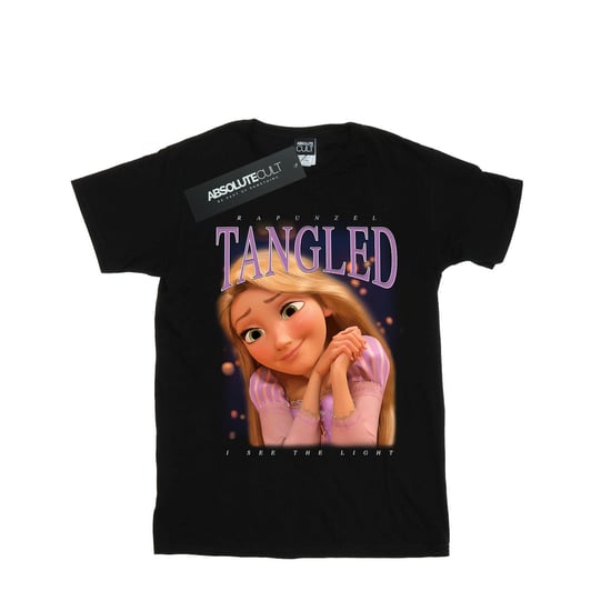 Disney Mens Tangled Rapunzel Montage T-Shirt (Black) - Image 1