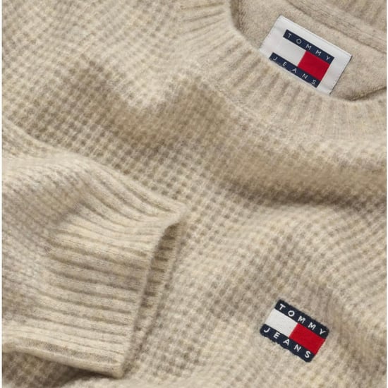 Tommy Jeans Tröjor Våffeltröja Beige - Image 3
