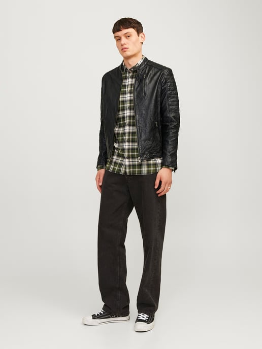 Jack & Jones Richard leather jacket - Image 3