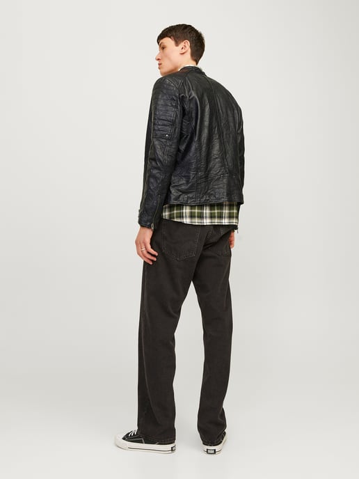 Jack & Jones Richard leather jacket - Image 4