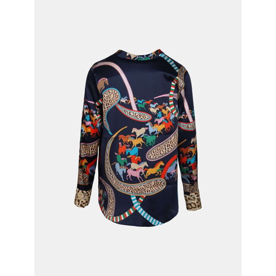 Mucho Gusto ® blouse monza kleurrijk paard luipaardprint - Image 3