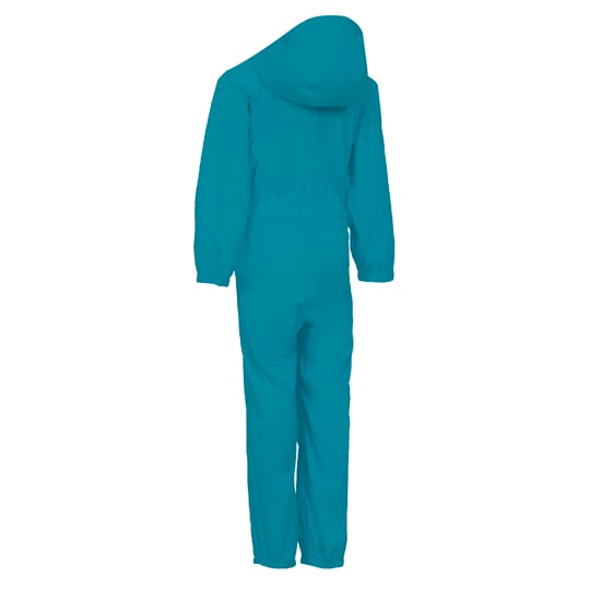 Trespass regndräkt med knappar för barn/ungdomar (Teal) - Image 2