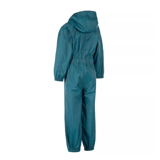 Trespass regndräkt med knappar för barn/ungdomar (Teal) - Image 3