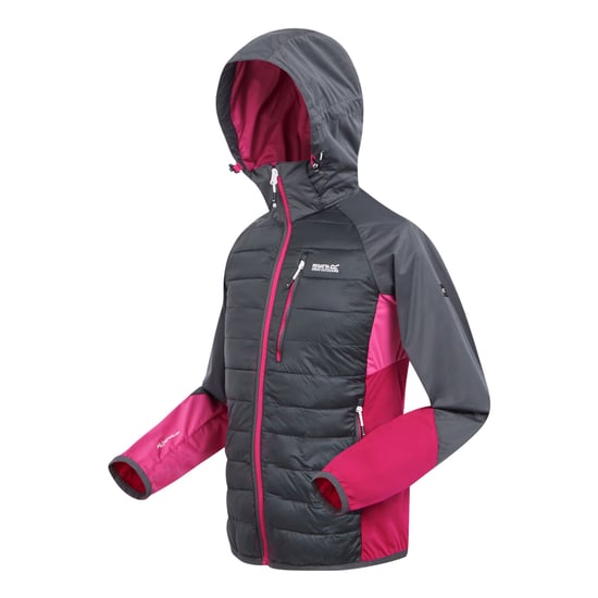 Regatta Womens/Ladies Andreson Pro Hybrid Jacket (Seal Grey/Flamingo Pink) - Image 3