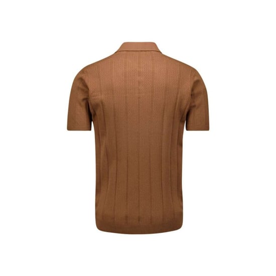 No Excess Pullover short sleeve polo button s camel - Image 6