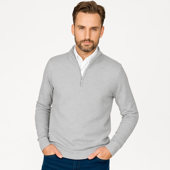 Cappuccino Italia Mock zip pullover - Image 2