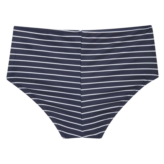 Regatta Womens/Ladies Paloma Stripe Textured Bikini Bottoms (Navy/White) - Image 2
