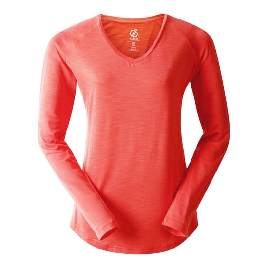 Dare 2B Womens/Ladies Discern Long Sleeve T-Shirt (Peach Bloom) - Image 1