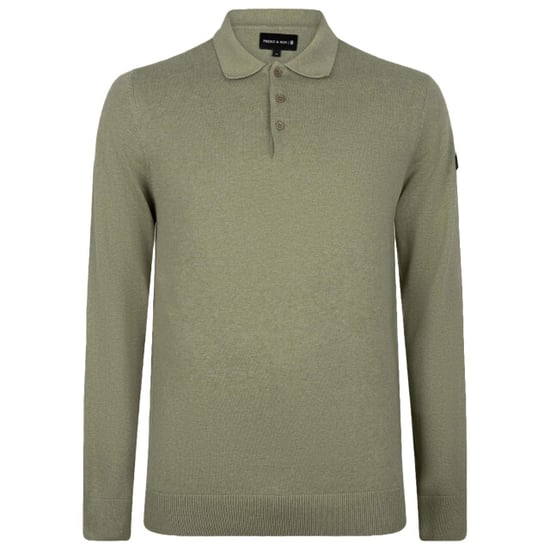 PRESLY & SUN Brad long sleeve knitted polo - Image 1