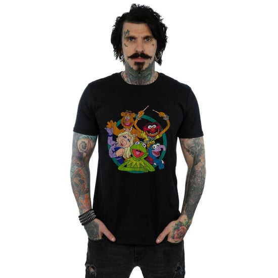 Disney Mens The Muppets Group Circle T-Shirt (Black) - Image 3