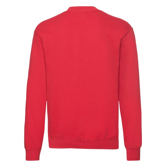 Fruit of the Loom Unisex Adult Classic Set-in Sweatshirt (Red) - Image 2