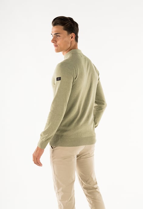 PRESLY & SUN Brad long sleeve knitted polo - Image 3