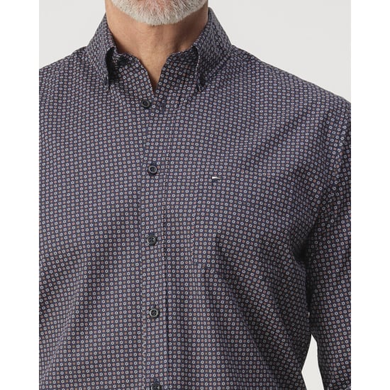 Campbell Casual overhemd donker - Image 2