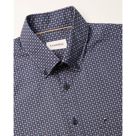 Campbell Casual overhemd donker - Image 5