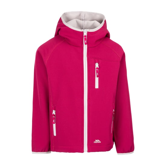 Trespass Childrens/Kids Kian Softshell Jacket (Berry) - Image 1