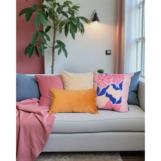 Gek op kussens! Sierkussen velvet lichtroze | 45 x 45 cm | velvet/polyester - Image 2