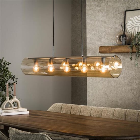 Hoyz hanglamp 5l tube amber glas artic - Image 1