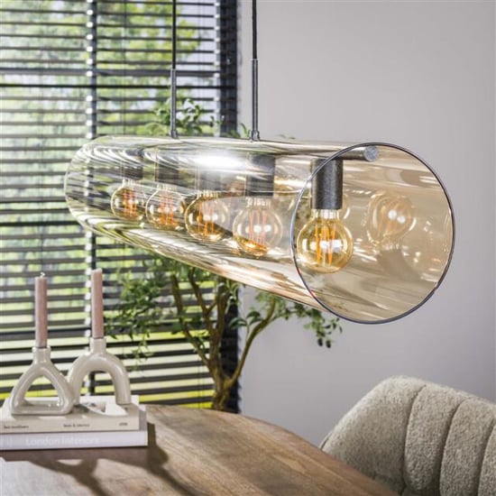 Hoyz hanglamp 5l tube amber glas artic - Image 6