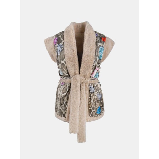 Mucho Gusto ® teddy gilet reversible beige met snake - Image 3