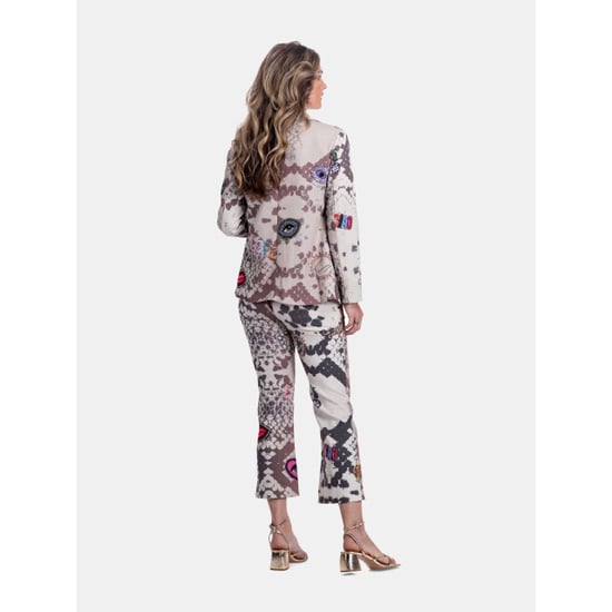 Mucho Gusto Blazer moon aquarel groen met paisley (copy) - Image 5