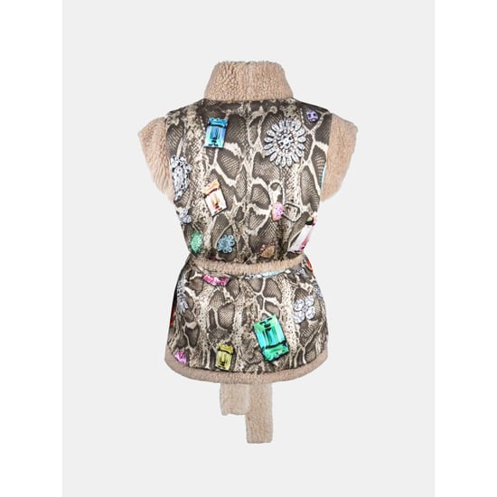 Mucho Gusto ® teddy gilet reversible beige met snake - Image 4