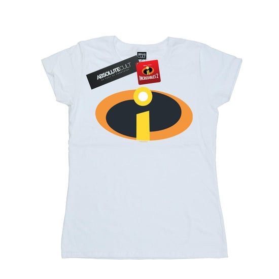 Disney Womens/Ladies The Incredibles Costume Logo Cotton T-Shirt (White) - Image 1