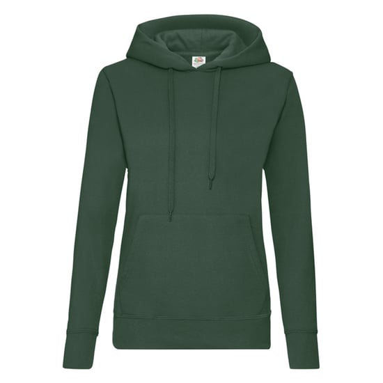 Fruit of the Loom Womens/Ladies Classic Hoodie (Bottle Green) - Image 1