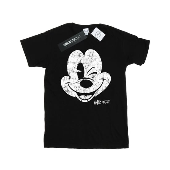 Li-cense Disney heren mickey mouse distressed gezicht t-shirt - Image 1