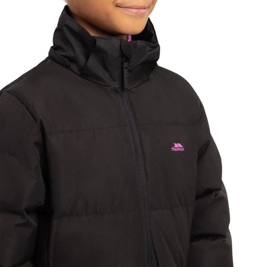 Trespass Girls Tiffy vadderad jacka (svart) - Image 3