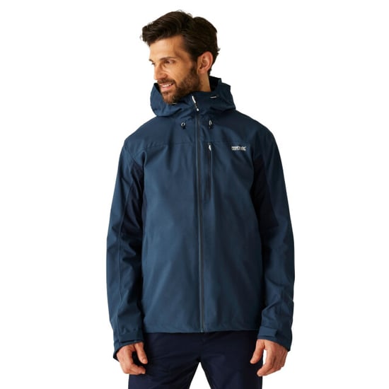 Regatta Mens Birchdale II Vattentät jacka (Moonlight Denim/Navy) - Image 4