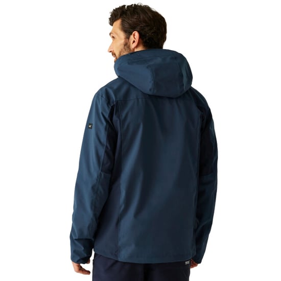 Regatta Mens Birchdale II Vattentät jacka (Moonlight Denim/Navy) - Image 5