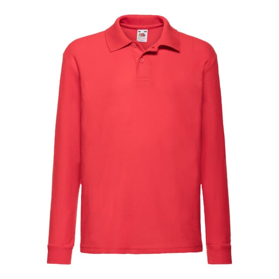 Fruit of the Loom Polo shirt met lange mouwen voor kinderen/kinderen - Image 1