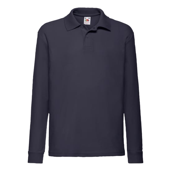 Fruit of the Loom Polo shirt met lange mouwen voor kinderen/kinderen - Image 1