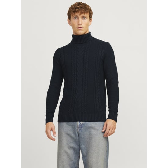 Jack & Jones Tröja Craig Knit Roll Neck Blå - Image 3