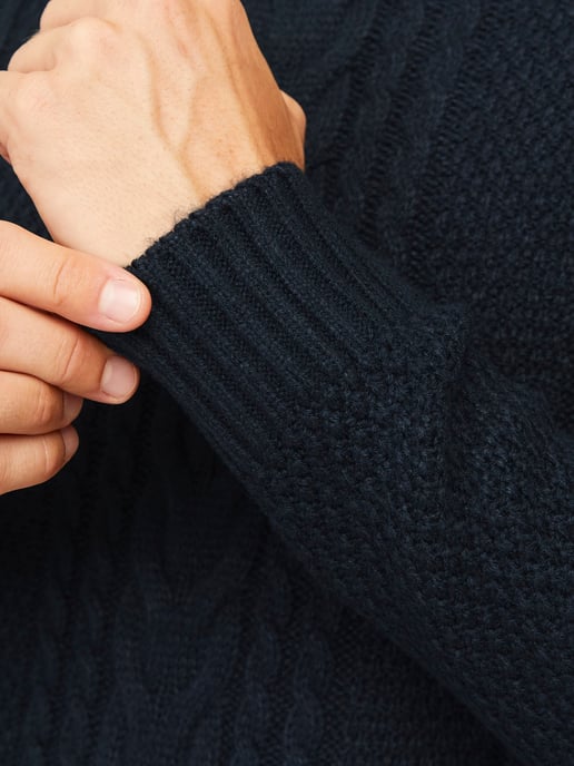 Jack & Jones Tröja Craig Knit Roll Neck Blå - Image 5