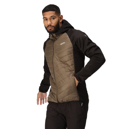 Regatta Mens Andreson VIII Hybrid Jacket (Crocodile/Black) - Image 4